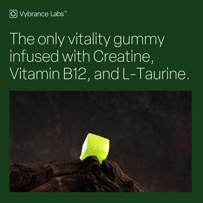 Creatine Monohydrate Gummies for Women & Men - 5g Creatine with Taurine & B12 for Energy, Muscle & Focus | Vegan, Sugar Free, Gluten-Free | Creatine Monohydrate | 120 ct Green Apple - Image 4